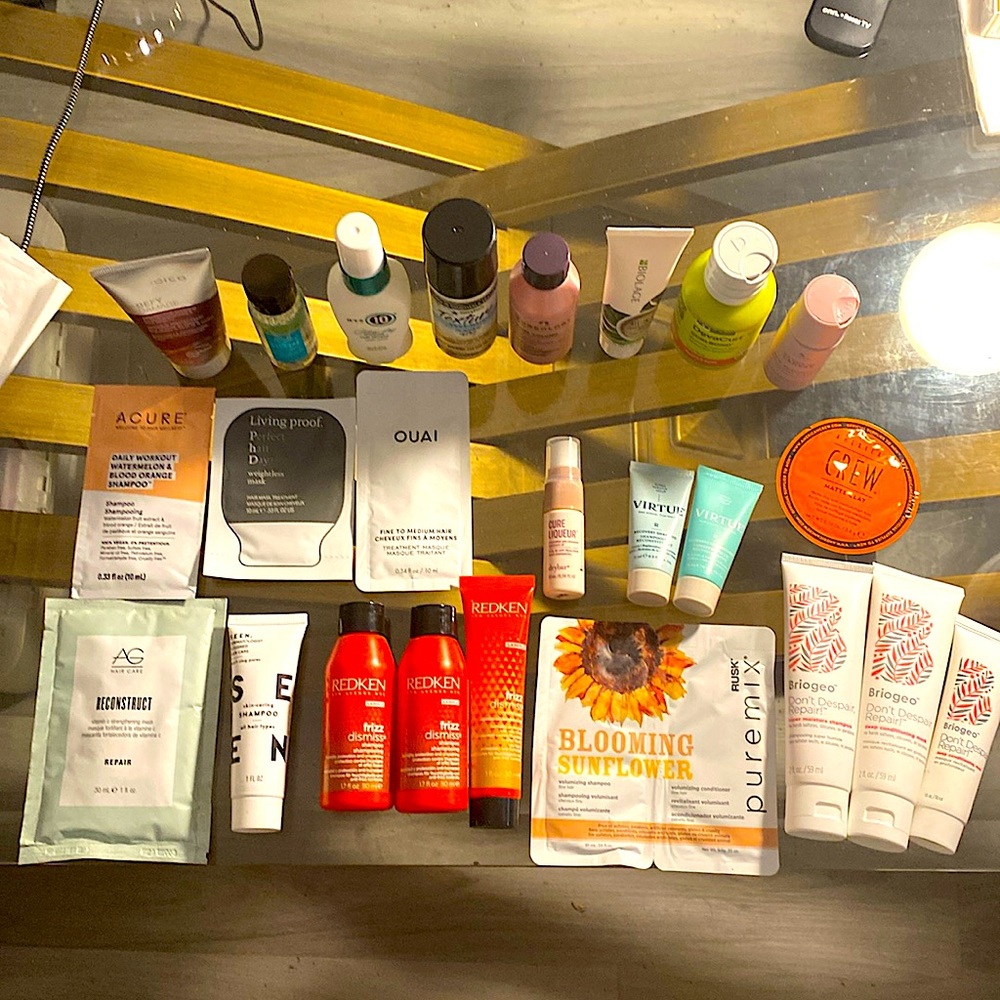 All Brand New Hair Sample size lot Redken, Devacurl, Biolage, Briogeo, and more!